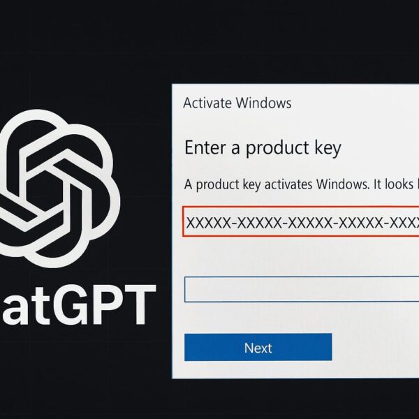 ChatGPT filtró claves de Windows gracias a un truco de preguntas encubiertas