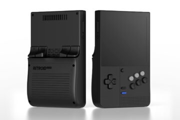 Retroid Pocket Classic 6 SG en color negro estilo Sega Genesis