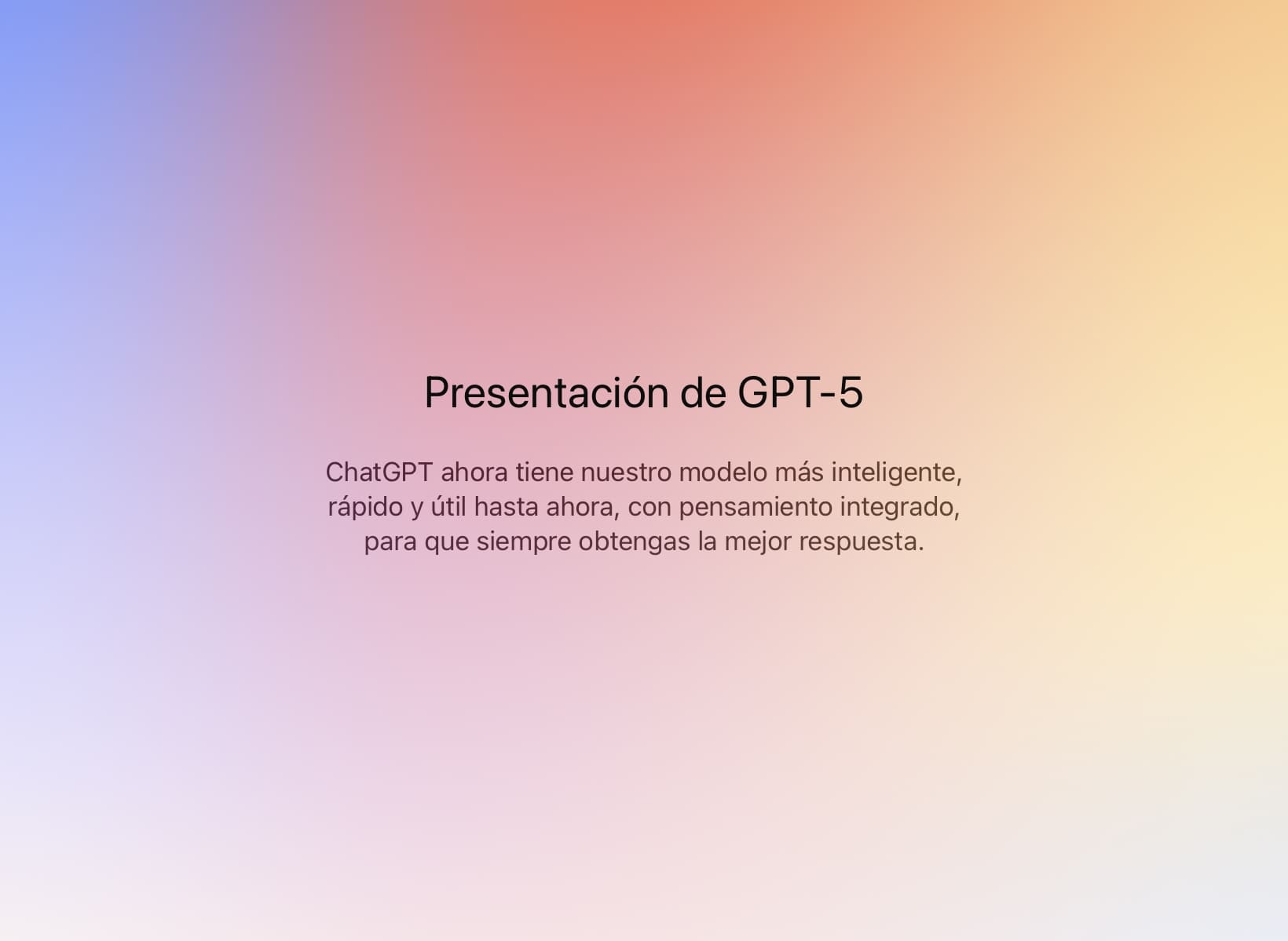 Interfaz de ChatGPT con el logo de GPT-5 y flujos de razonamiento visualizados