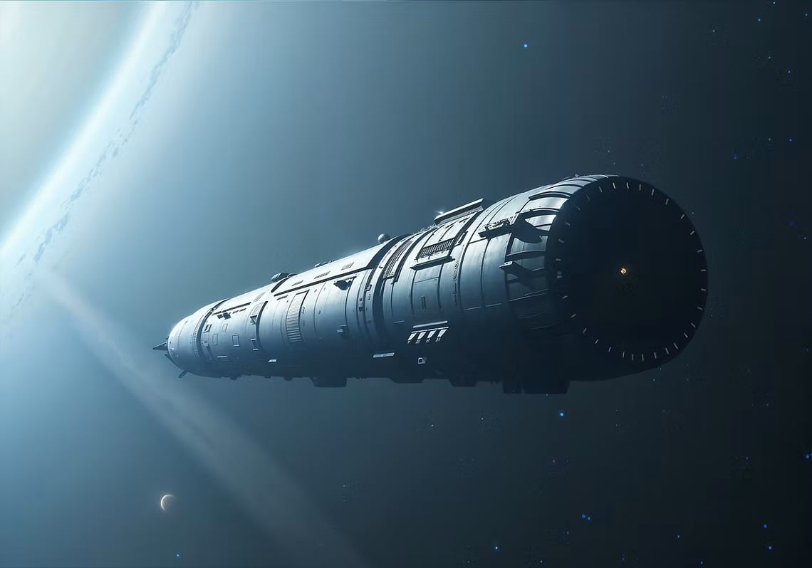 Nave espacial del Project Hyperion para misiones interestelares