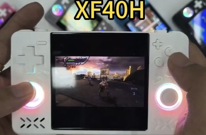 XF40H: Nueva handheld retro asequible con pantalla 1:1 y diseño compacto