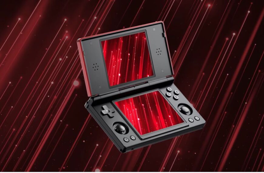 Anbernic RG DS, se confirma consola con diseño plegable y precio bajo los $100